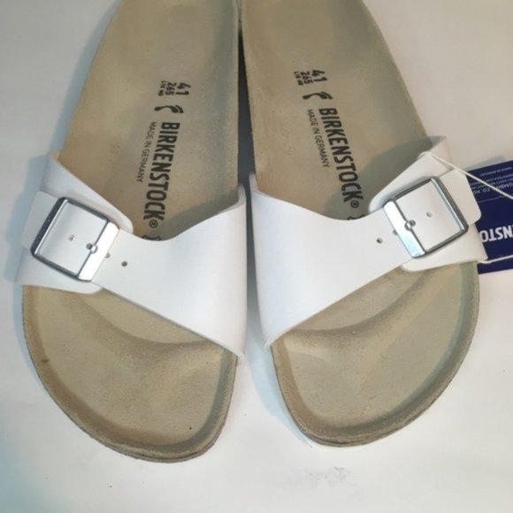NEW Birkenstock Madrid White 41 narrow Slide Sandal - Picture 6 of 6